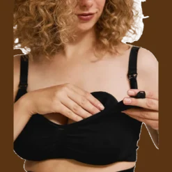 Carriwell Washable Breast Pads Black (6 stk)