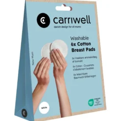 Carriwell Washable Breast Pads White (6 stk)