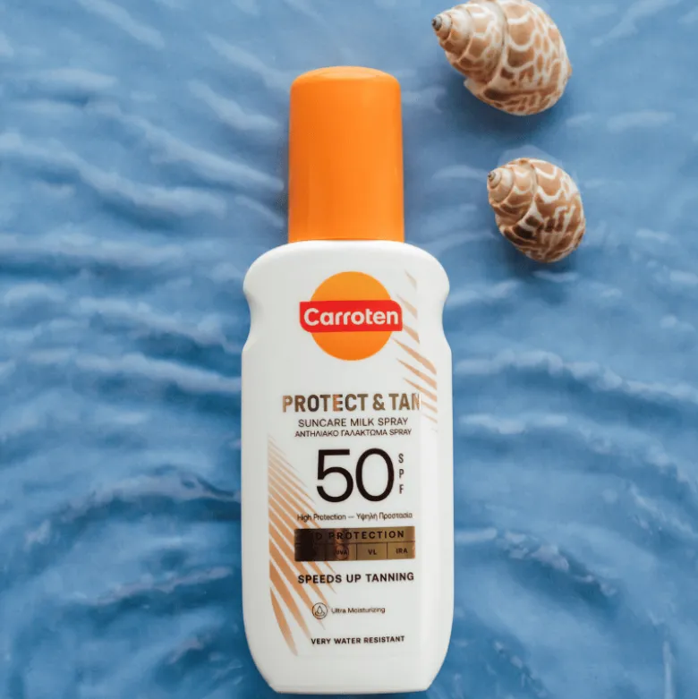 Carroten Protect & Tan Body Milk Spray SPF 50 (200 ml)