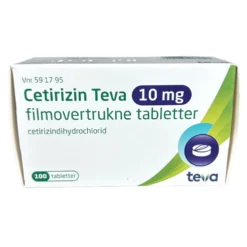 Cetirizin Teva 10 mg (100 tabletter)