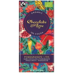 Chocolate and Love Chokolade Pomegranate 70% Ø (80 g)