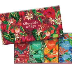 Chocolate and Love Red Heart Gaveæske Ø (4 x 80 g)
