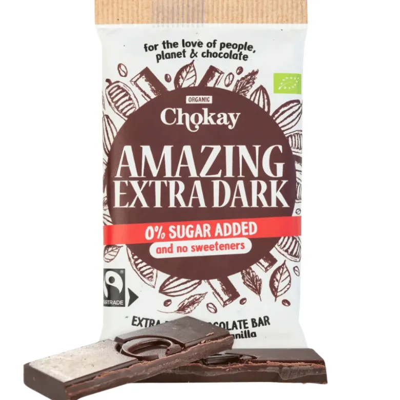 Chokay Amazing Extra Dark 65% Chokolade Bar Ø (70 g)