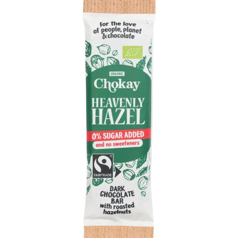 Chokay Dark Heavenly Hazel Chokolade Bar Ø (30 g)