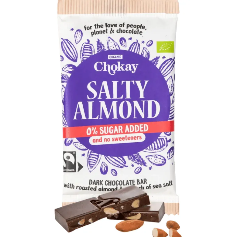 Chokay Salty Almond 54% Chokolade Bar Ø (70 g)