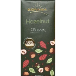 Chokolade mørk hasselnød 71% Ø - 100 g