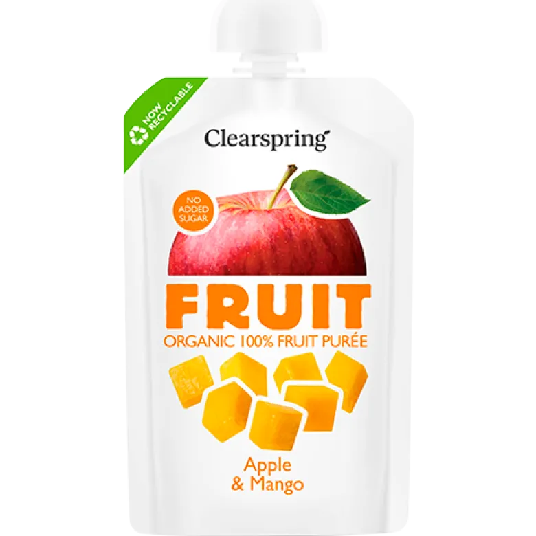 Clearspring Æble-Mango Fruit On The Go Ø (100 g)