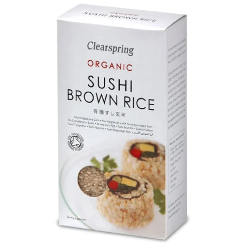Clearspring Brune sushi ris Ø (500 gr.)
