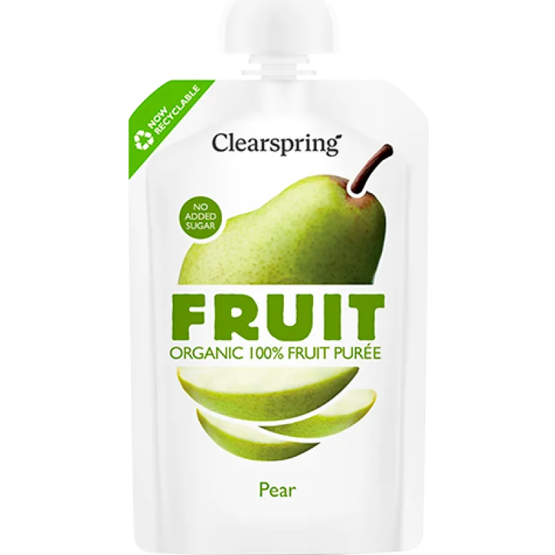 Clearspring 100% Fruit Puré Pære Ø (100 g)