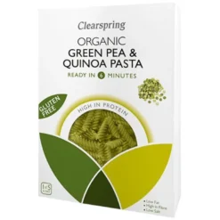 Clearspring Grønne ærter & quinoa fusilli Ø (250 g)