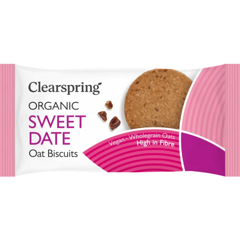 Clearspring Havrekiks Daddel Ø (40 g)