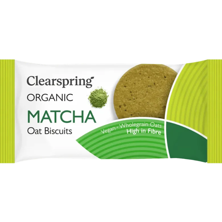 Clearspring Havrekiks Matcha Ø (40 g)