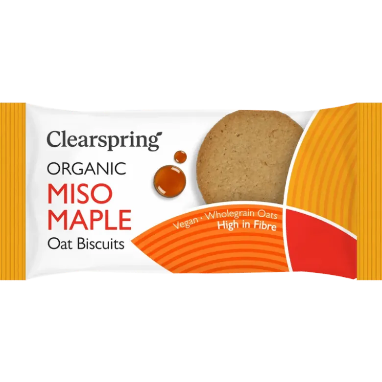 Clearspring Havrekiks Miso/Ahorn Ø (40 g)