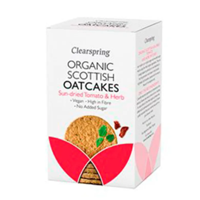 Clearspring Havrekiks Soltørrede Tomater Ø (200 g)