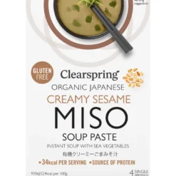 Clearspring Miso Soup Paste Cremet Sesam Ø (4 x 15 g)