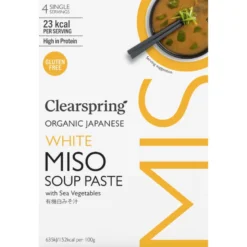 Clearspring Miso Soup Paste Hvid M. Tang 4X15G Ø (60 gr)