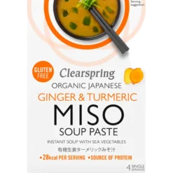 Clearspring Miso Soup Paste Ingefær & Gurkemeje Ø (4 x 15 g)