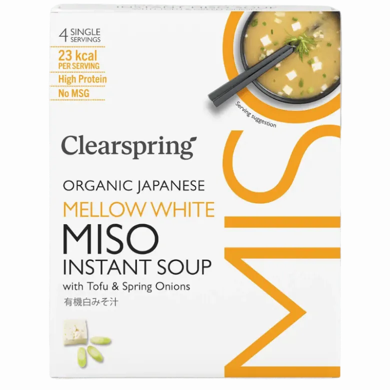 Clearspring Misosuppe Hvid m. Tofu Ø (4 breve)