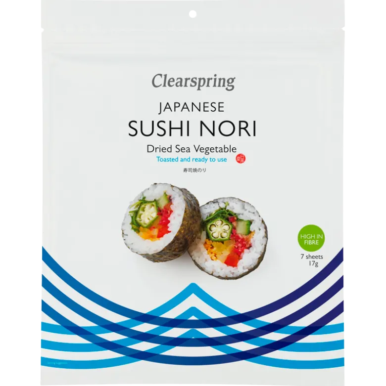 Clearspring Nori sushi plader - ristet 17 gr.