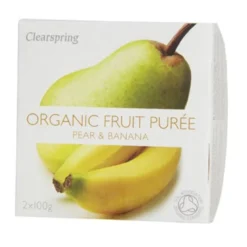 Clearspring Organic Frugtpuré Pære & Banan Ø (200 g)