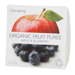 Clearspring Organic Frugtpuré Æble & Blåbær Ø (200 gr)