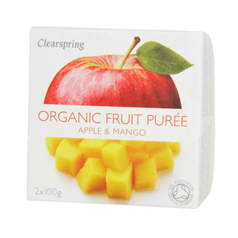 Clearspring Organic Frugtpuré Æble & Mango Ø (200 gr)