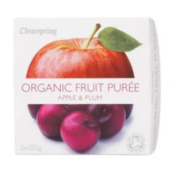 Clearspring Organic Frugtpuré Æble & Blomme Ø (200 gr)