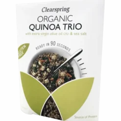Clearspring Quinoa Trio M. Olivenolie & Havsalt Ø (250 g)