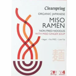 Clearspring Ramen Nudler M. Miso- & Ingefærsuppe Ø (210 g)