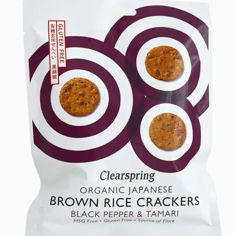 Clearspring Rice Cracker Black Pepper & Tamari Ø (40 g)