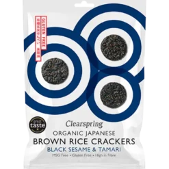 Clearspring Rice Cracker Black Sesame Ø (40 g)