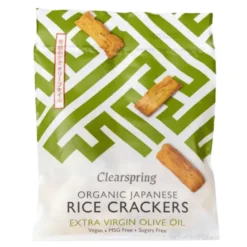 Clearspring Rice Cracker Olivenolie og Salt Ø (50 gr)