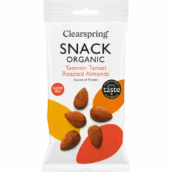 Clearspring Ristede Mandler Tamari Ø 30 gr.