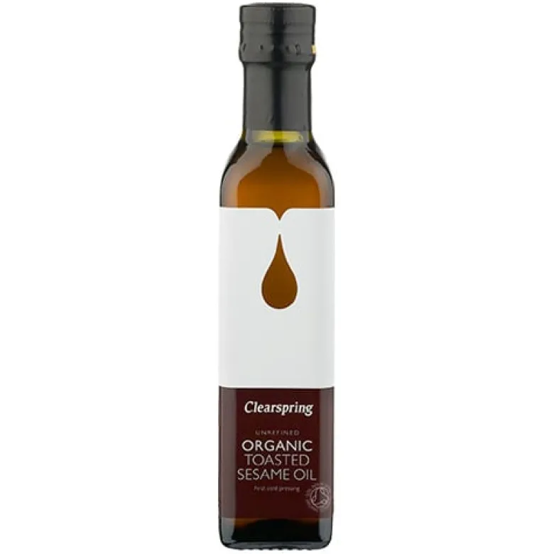 Clearspring Ristet Sesam Olie Ø (250 ml)