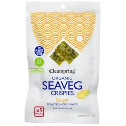 Clearspring Seaveg Crispies Ingefær Multipack Tang Chips Ø (5x4 g)