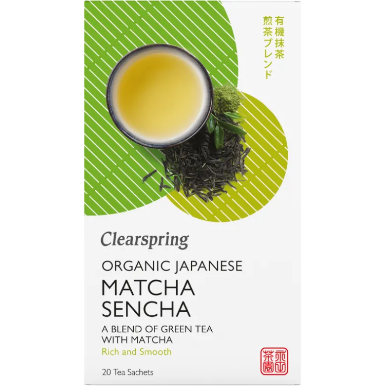 Clearspring Sencha/Matcha Grøn Te Ø (20 br)