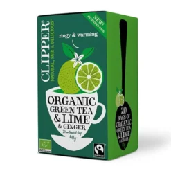Clipper Grøn Te m. Lime & Ingefær Ø (1 pk)