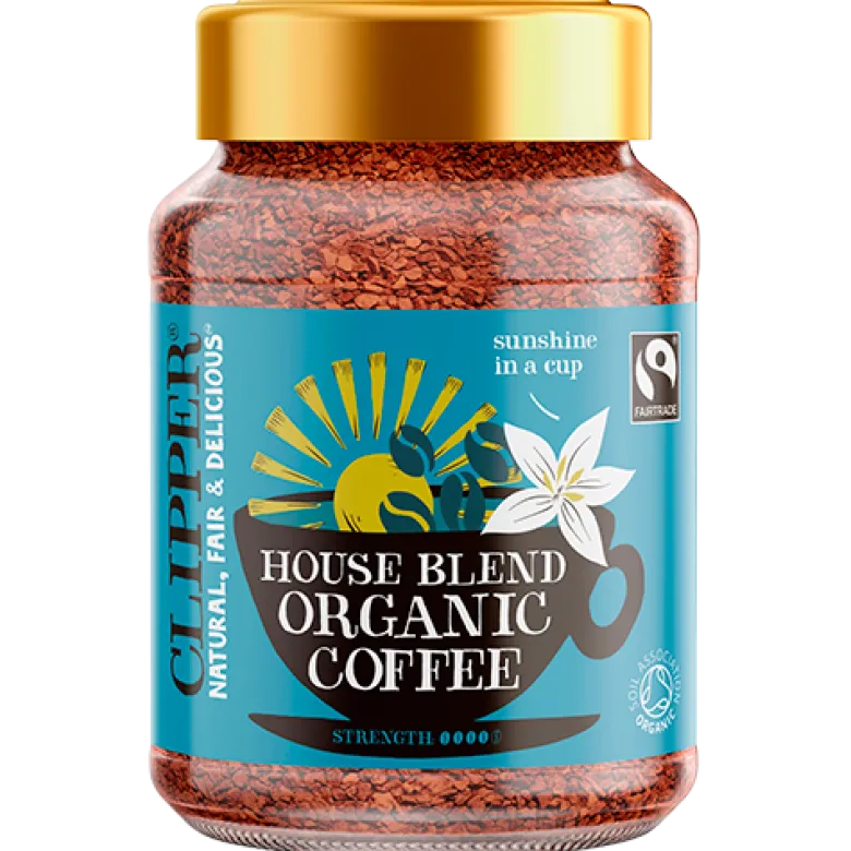 Clipper Instant Kaffe House Blend Fairtrade Ø (100 g)