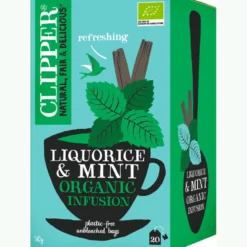 Clipper Lakridsrod & Pebermynte Te Ø (20 breve)