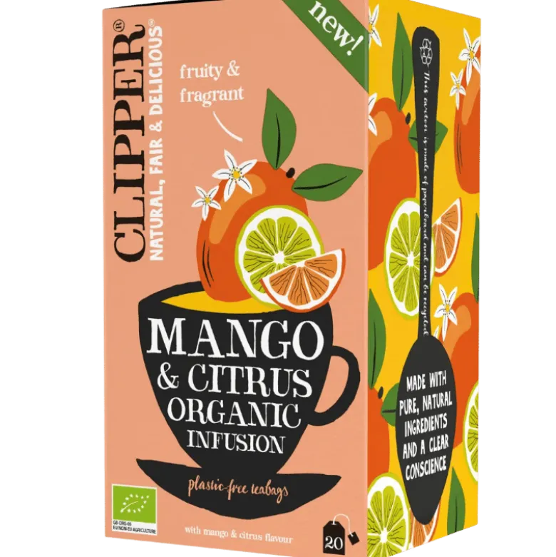 Clipper Mango & Citrus Te Ø (20 breve)