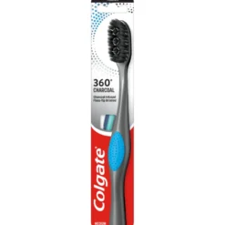 Colgate 360 Black Medium Tandbørste (1 stk)