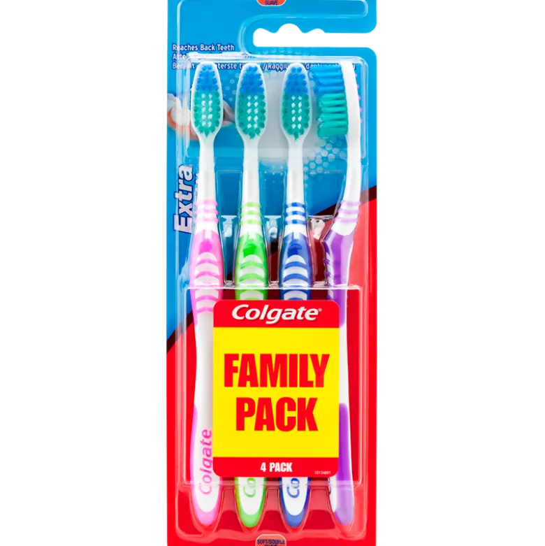 Colgate Extra Clean Soft Tandbørster (4 stk)