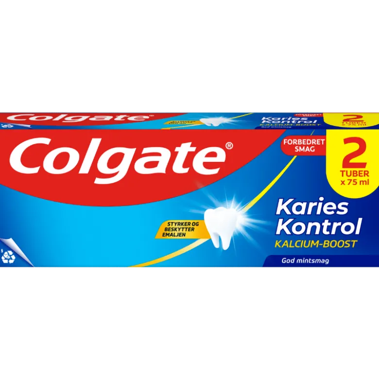 Colgate Karies Kontrol Tandpasta (2 x 75 ml)