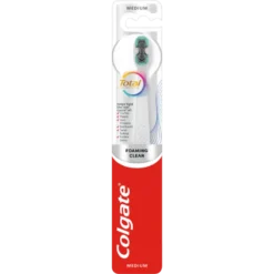 Colgate Total Foaming Clean Tandbørste Medium (1 stk)