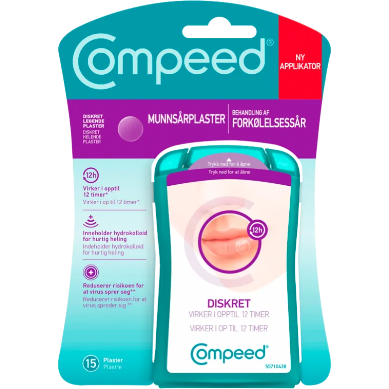 Compeed Invisible Forkølelsessårplaster (15 stk)