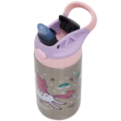 Contigo Drikkeflaske Easy Clean Steel Strawberry Flying Unicorn (380 ml)