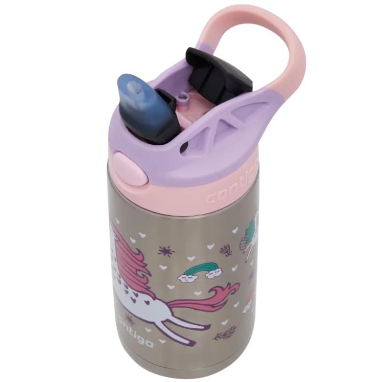 Contigo Drikkeflaske Easy Clean Steel Strawberry Flying Unicorn (380 ml)