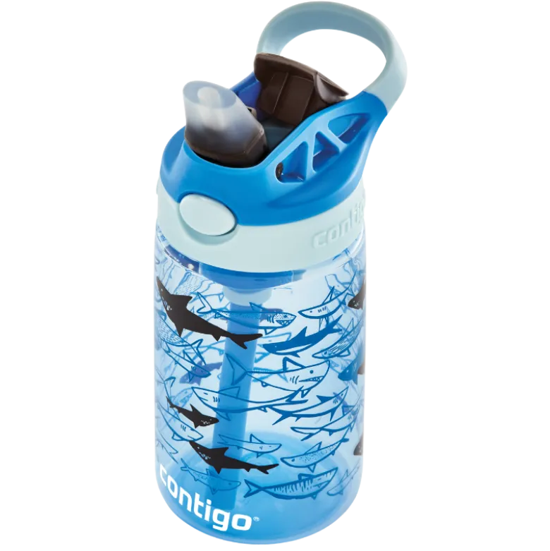 Contigo Drikkeflaske Easy Clean Blue sharks (420 ml)