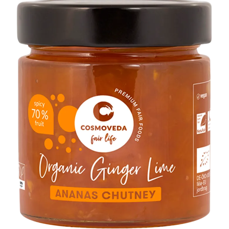 Cosmoveda Ingefær Lime Chutney Ø (225 g)