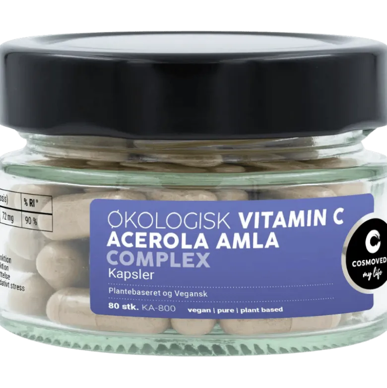 Cosmoveda Vitamin C M. Acerola & Amla Ø (80 kaps)